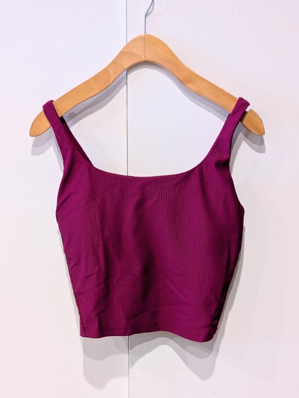 Old Navy | Berry Ribbed Crop Tank